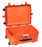 PLASTIC CASES WATERPROOF CASE 53x40x31 cm (53lt) w/ wheels - Orange
