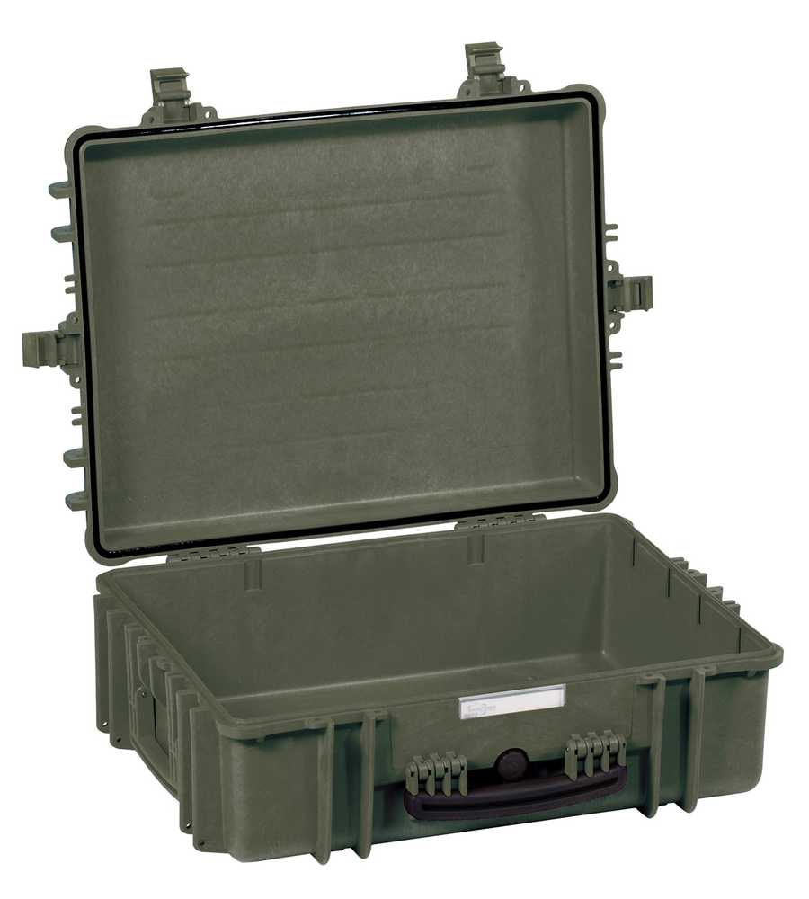 PLASTIC CASES WATERPROOF CASE 58x44x22+6 cm (56.1lt) - Green