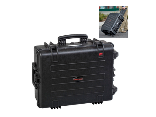 PLASTIC CASES WATERPROOF CASE 58x44x22+6 cm (56.1lt) w/ wheels