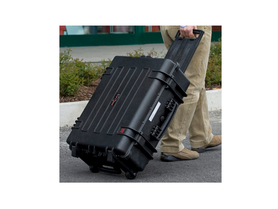PLASTIC CASES WATERPROOF CASE 58x44x22+6 cm (56.1lt) w/ wheels