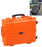 PLASTIC CASES WATERPROOF CASE 58x44x22+6 cm (56.1lt) w/ wheels - Orange