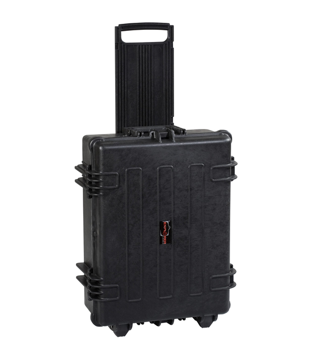 PLASTIC CASES WATERPROOF CASE 58x44x22+6 cm (56.1lt) w/ wheels - Orange