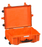 PLASTIC CASES WATERPROOF CASE 58x44x22+6 cm (56.1lt) w/ wheels - Orange
