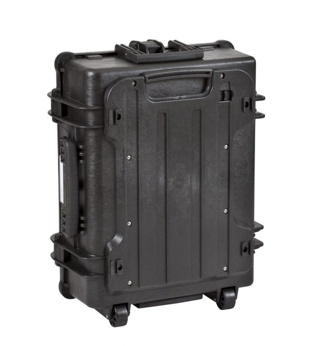 PLASTIC CASES WATERPROOF CASE 58x44x22+6 cm (56.1lt) w/ wheels - Orange