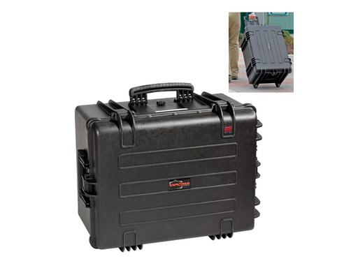 PLASTIC CASES WATERPROOF CASE 58x44x33+6 cm (84.2lt) w/ wheels