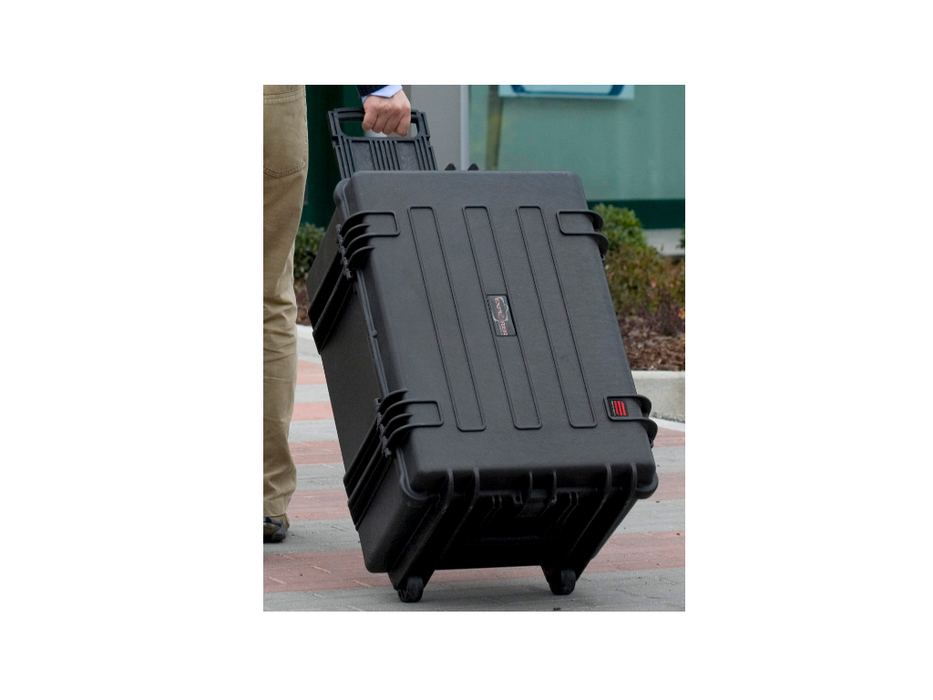 PLASTIC CASES WATERPROOF CASE 58x44x33+6 cm (84.2lt) w/ wheels