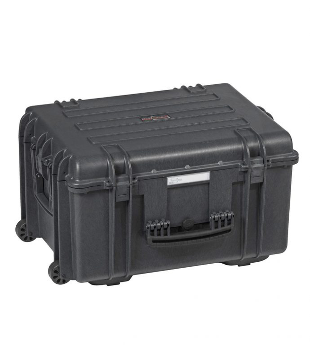 PLASTIC CASES WATERPROOF CASE Plastic case 58x44x33cm (84lt) foam, dividers, wheels