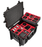 PLASTIC CASES WATERPROOF CASE Plastic case 58x44x33cm (84lt) foam, dividers, wheels