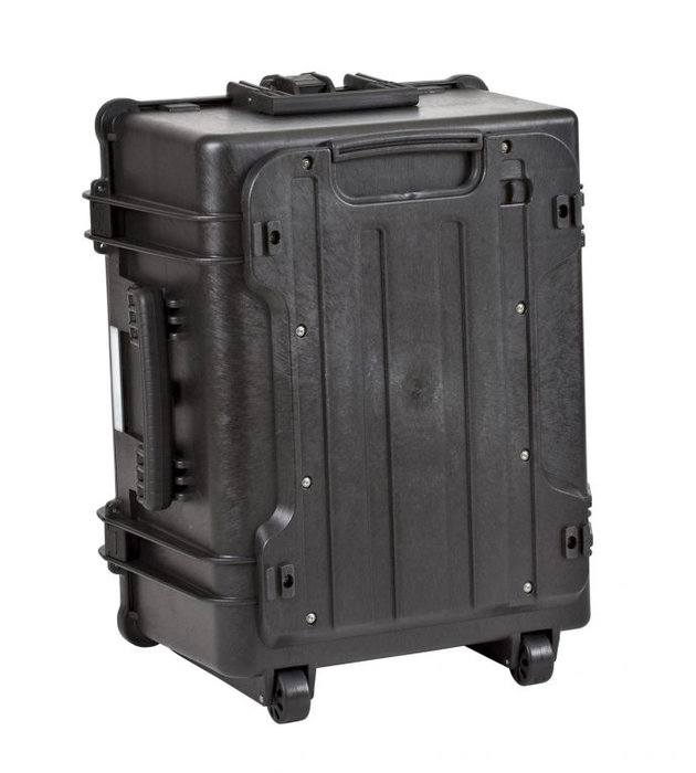 PLASTIC CASES WATERPROOF CASE Plastic case 58x44x33cm (84lt) foam, dividers, wheels