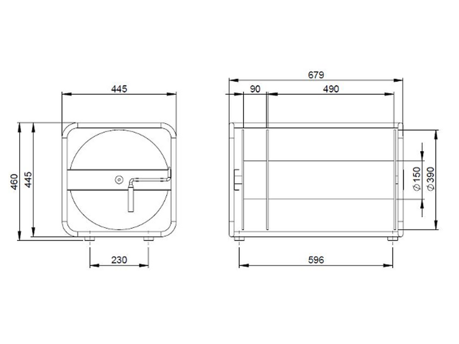 Adam Hall Cable Drum Black Ø390x590