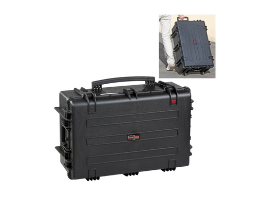 PLASTIC CASES WATERPROOF CASE 76.5x48.5x30.5+6 cm (113.1lt) w/ wheels