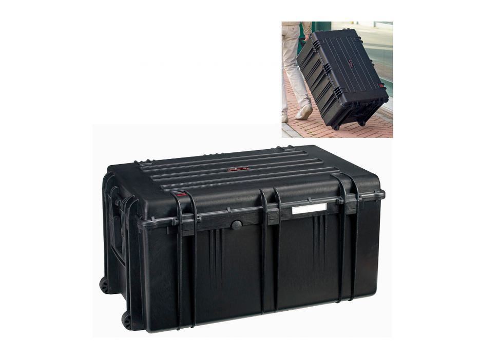 PLASTIC CASES WATERPROOF CASE 76.5x48.5x41.5+6 cm (153.9lt) w/ wheels