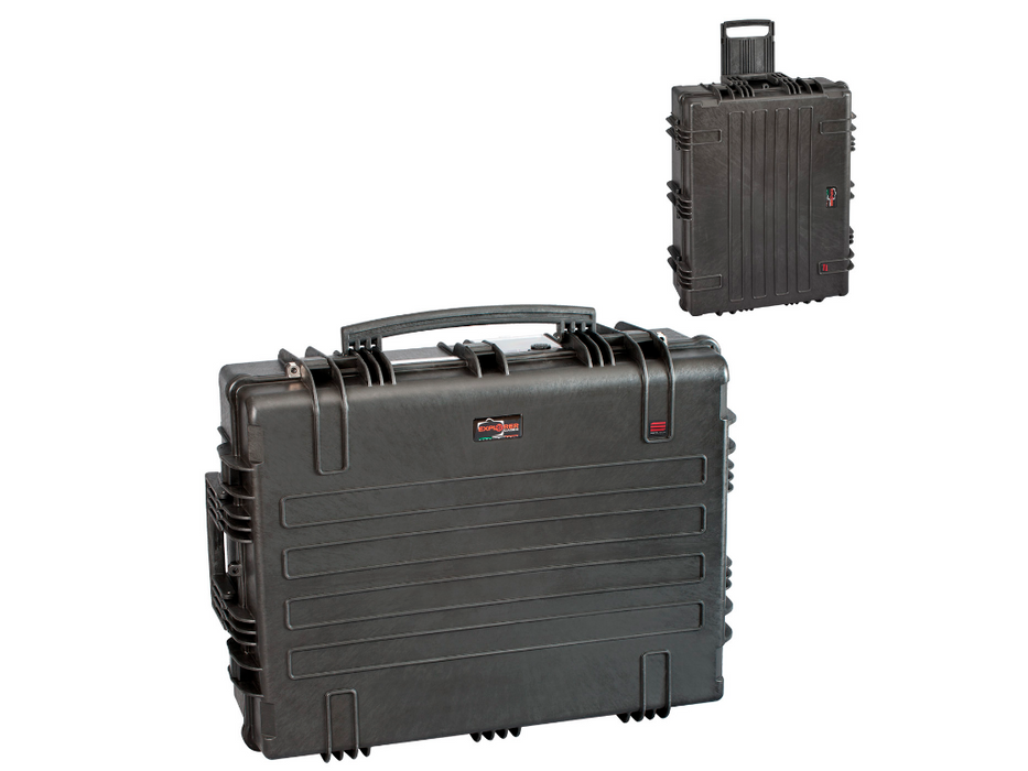 PLASTIC CASES WATERPROOF CASE 77x58x26.5+9 cm (118lt) w/ wheels