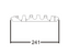 Adam Hall Defender Base For 85100 Cable Protector 5-Channels