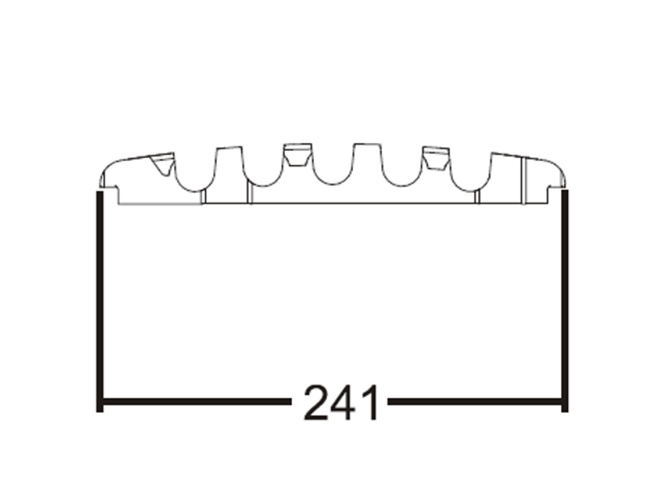 Adam Hall Defender Base For 85100 Cable Protector 5-Channels
