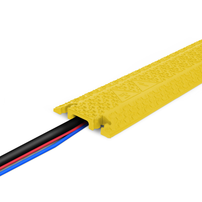 Adam Hall Defender XPRESS 40 - cable protector, 40mm channel, yellow