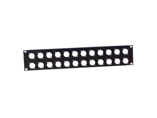 Adam Hall Hardware 19" Rack Panel 2U, 24x D-Series