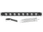 Santosom HARDWARE 19" angled Rack Panel 1U, 8 D-Size
