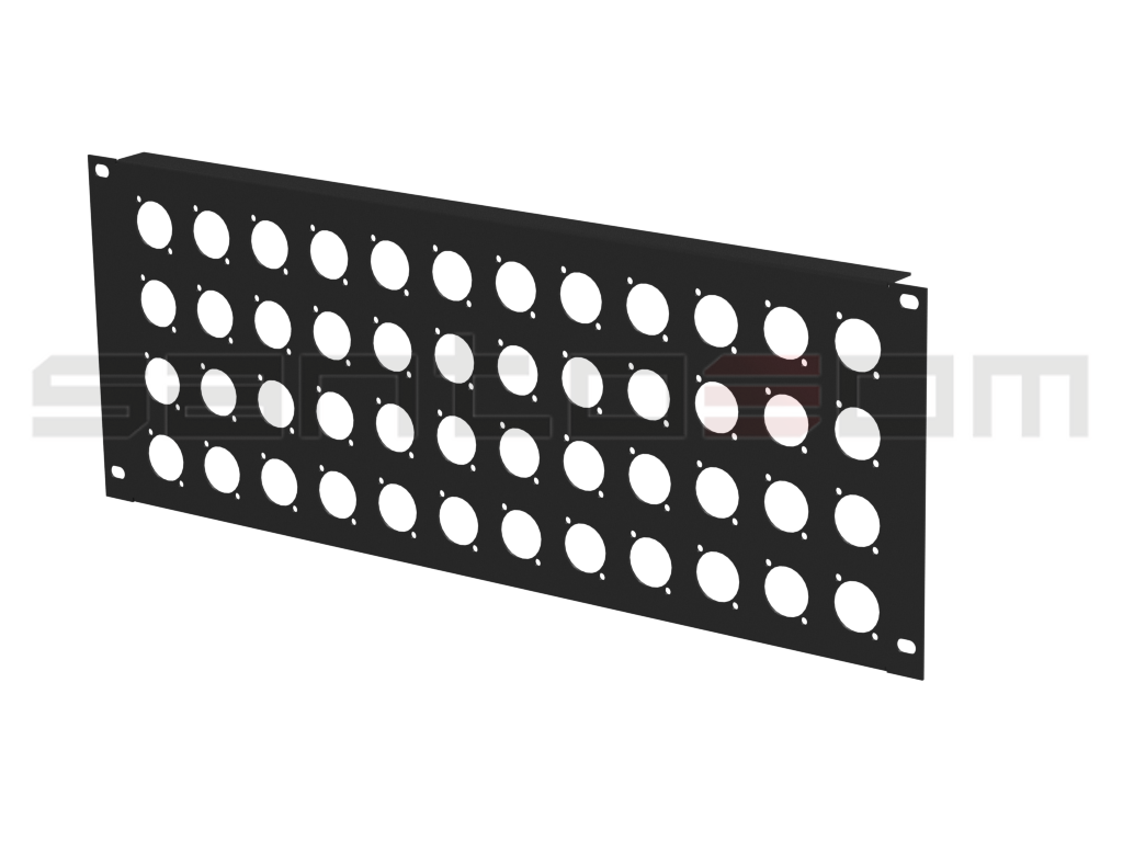 Adam Hall Hardware 19" Rack Panel 4U, 48 INS/OUTS