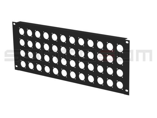 Adam Hall Hardware 19" Rack Panel 4U, 48 INS/OUTS