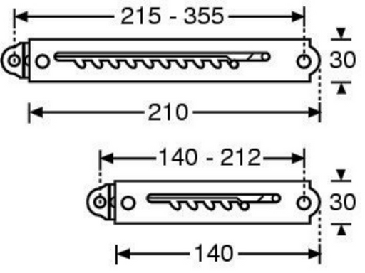 Adam Hall Hardware Telescopic Support 5 Stops