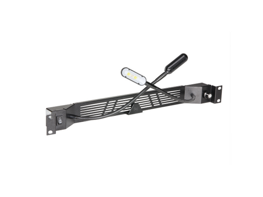 Adam Hall RackLight 1U Dual Gooseneck Cold White COB Led