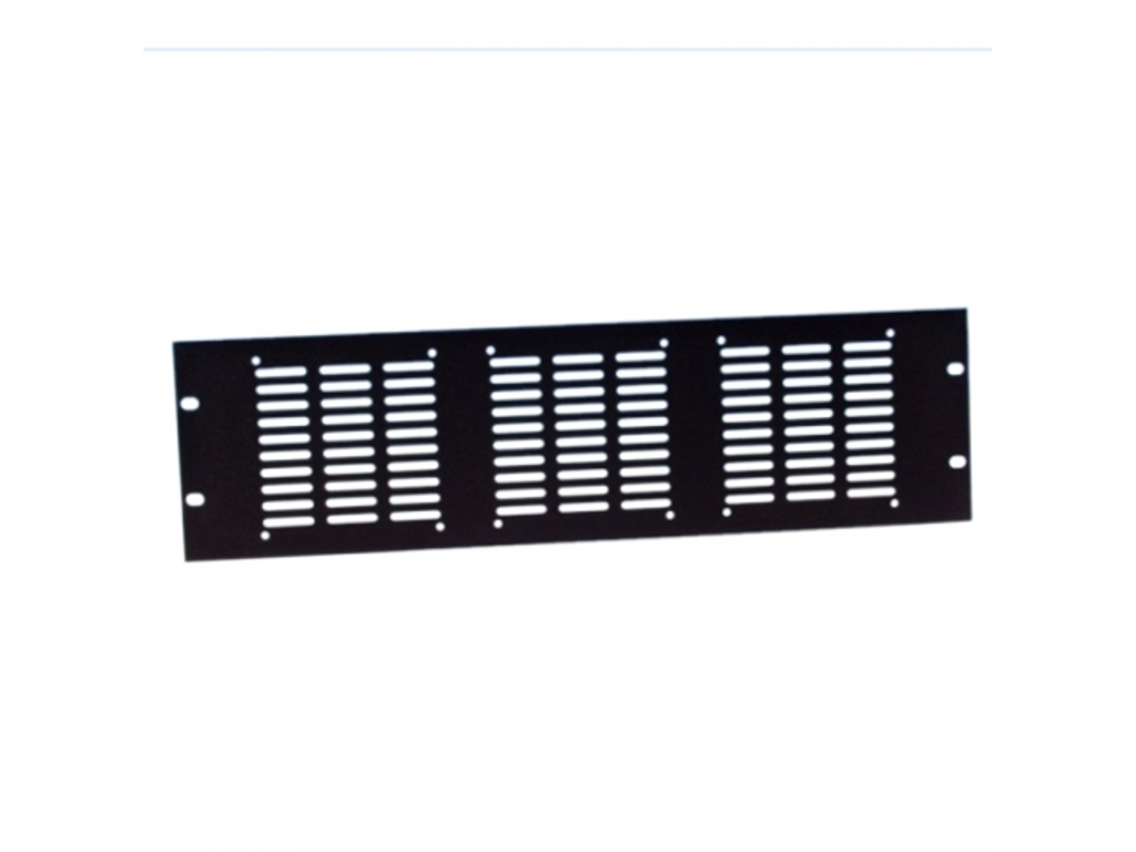 Adam Hall Hardware Rack Panel punched For 3 fans