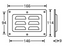 Adam Hall Hardware Ventilation DishHorizontal