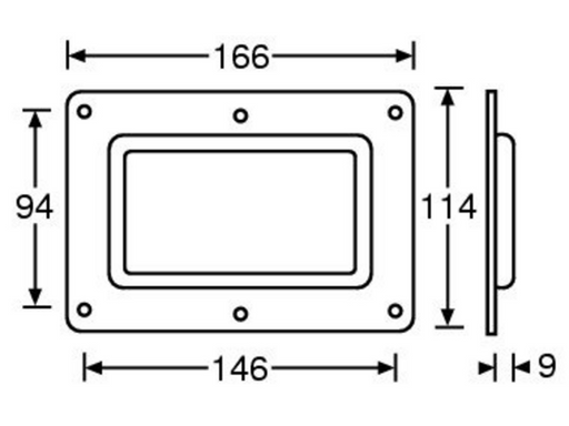 Adam Hall Hardware Bar Code Scan Window Panel