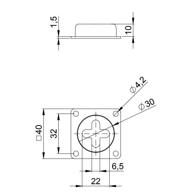 Adam Hall Hardware Case coupling System recessed cups