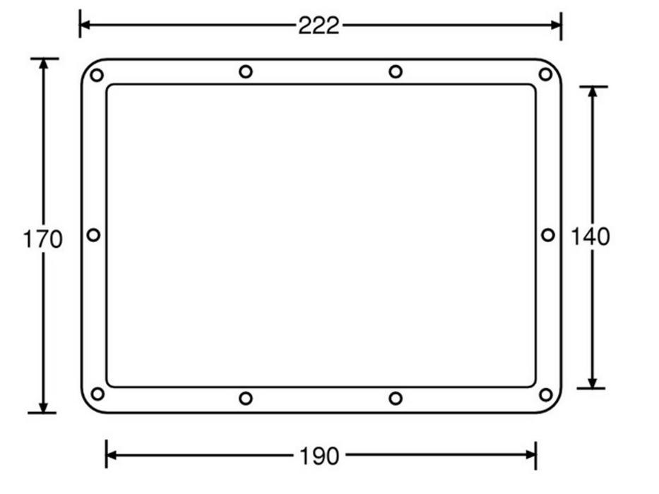 ADAM HALL HARDWARE Dish For Tour Label 177x127mm