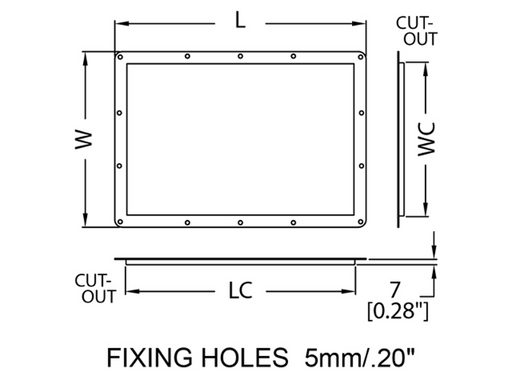 Adam Hall Hardware DishFor Tour Label 210x150mm