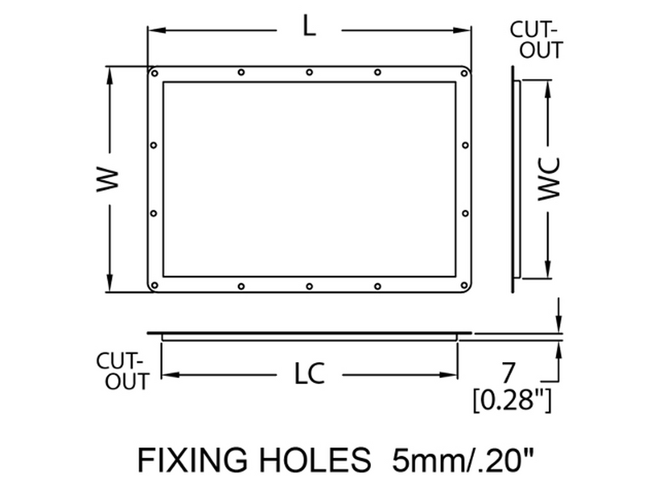Adam Hall Hardware DishFor Tour Label 210x150mm