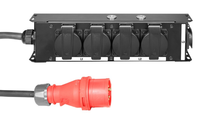 Power Box IN CEE + 4x Schuko + True1