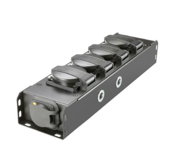 Power Box Powercon, IN TRUE1 + 4x Schuko + TRUE1