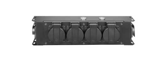 Power Box Powercon, IN TRUE1 + 4x Schuko + TRUE1