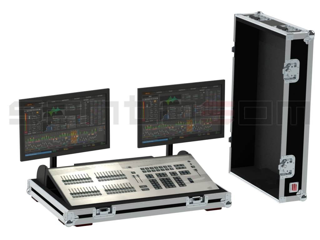 Santosom Video Controller Flight case, ETC Element Console