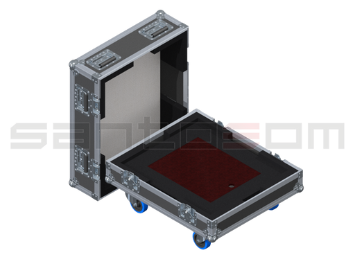 Santosom Video Projector Flight Case Pro, Christie D12HD-H 1DLP + Lens