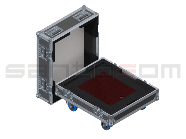 Santosom Video Projector Flight Case Pro, Christie D12HD-H 1DLP + Lens