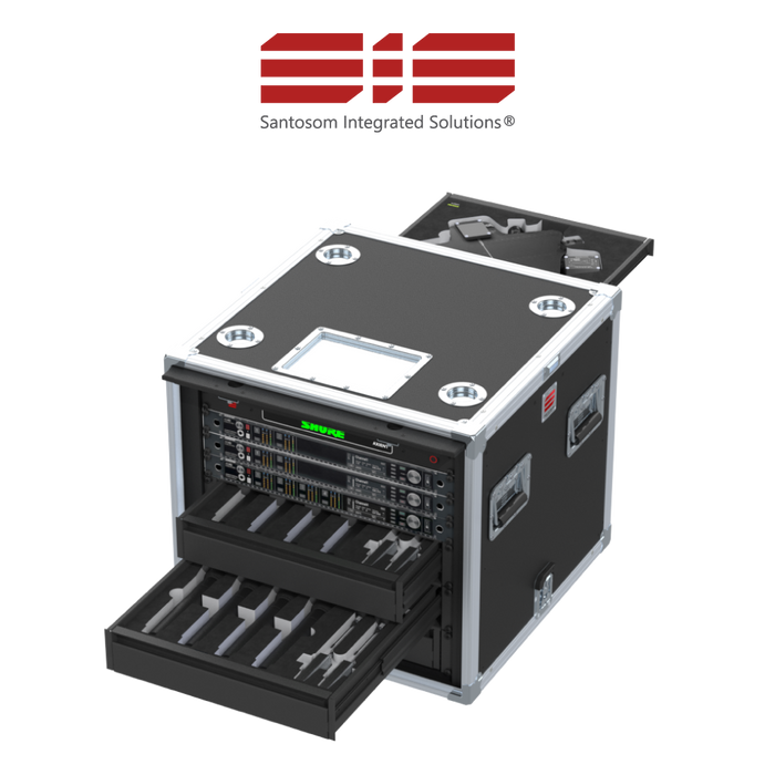 Santosom Integrated Solutions® (SIS) for Wireless Microphones, 8 CH, SHURE AXIENT® (EU)