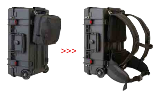 PLASTIC CASES ACCESSORY Handles to convert suitcase into backpack mod: 5218/5221