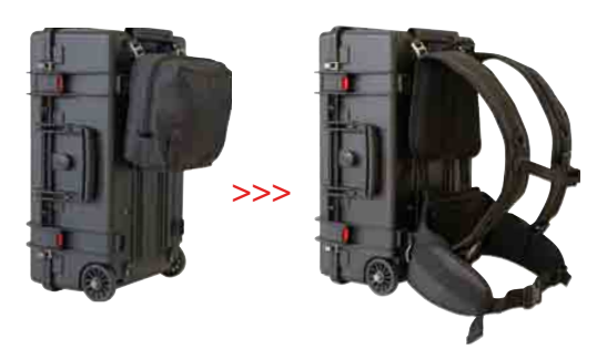 PLASTIC CASES ACCESSORY Handles to convert suitcase into backpack mod: 5218/5221