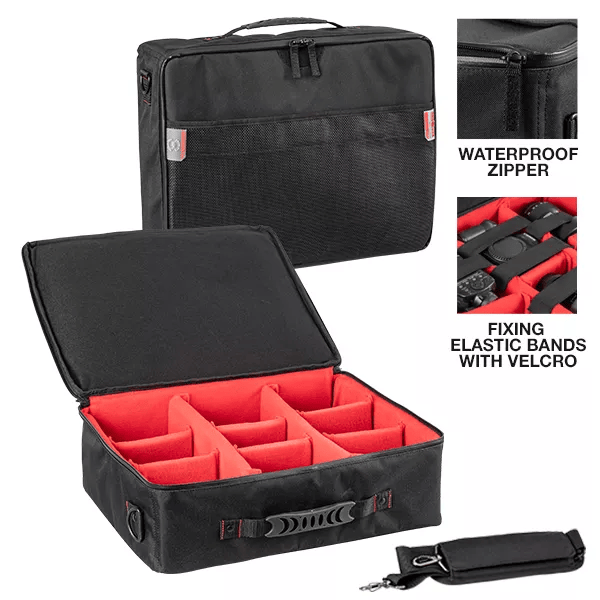 PLASTIC CASES ACCESSORY Padded Bag With Adjustable Dividers
