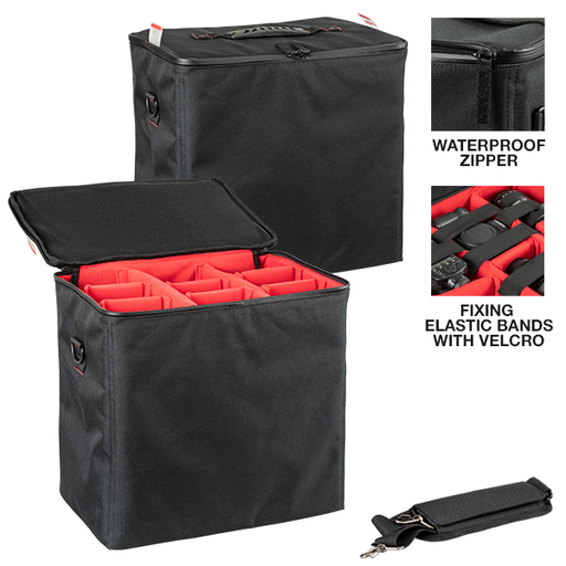 PLASTIC CASES ACCESSORY Padded Bag With Adjustable Dividers Case 7641