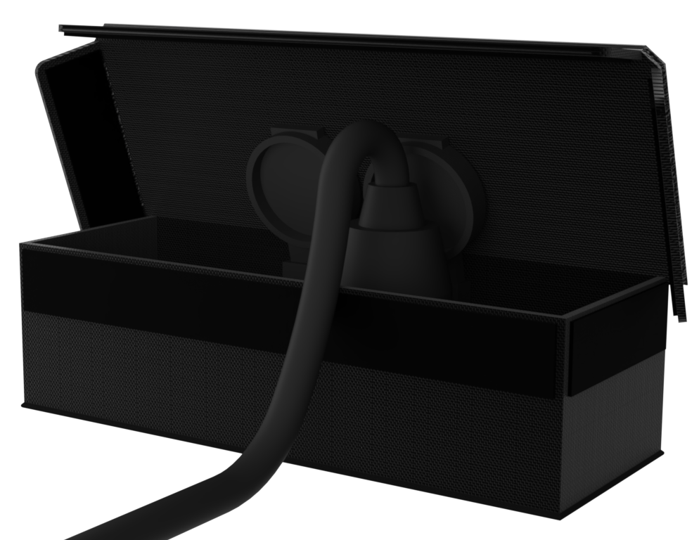 SANTOSOM Bag with Top and Side Openings, 250x100x80
