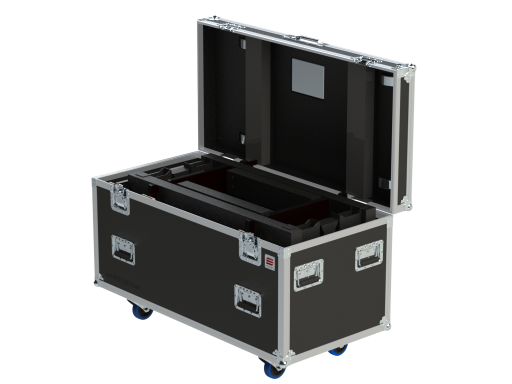 Santosom Flight case PRO, 10x Matrix LED BAR 6/1 Battery