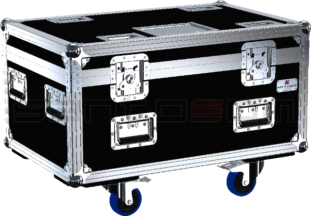 Santosom Blind Flight Case PRO, 6x Showtec led Pixel Bar 8 COB