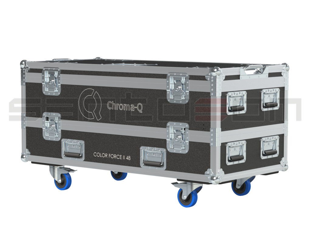 Santosom Blind Flight case PRO-3M, 6x Chroma-Q Color Force II 48