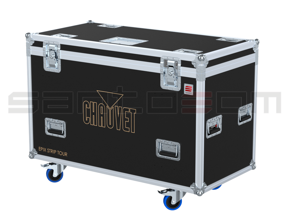 Santosom Blind Flight case PRO, 21x Chauvet Epix Strip Tour + clamp