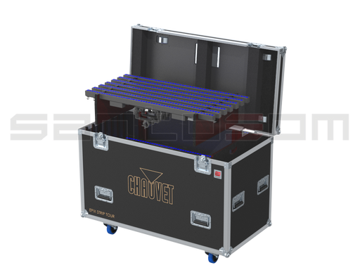 Santosom Blind Flight case PRO, 21x Chauvet Epix Strip Tour + clamp
